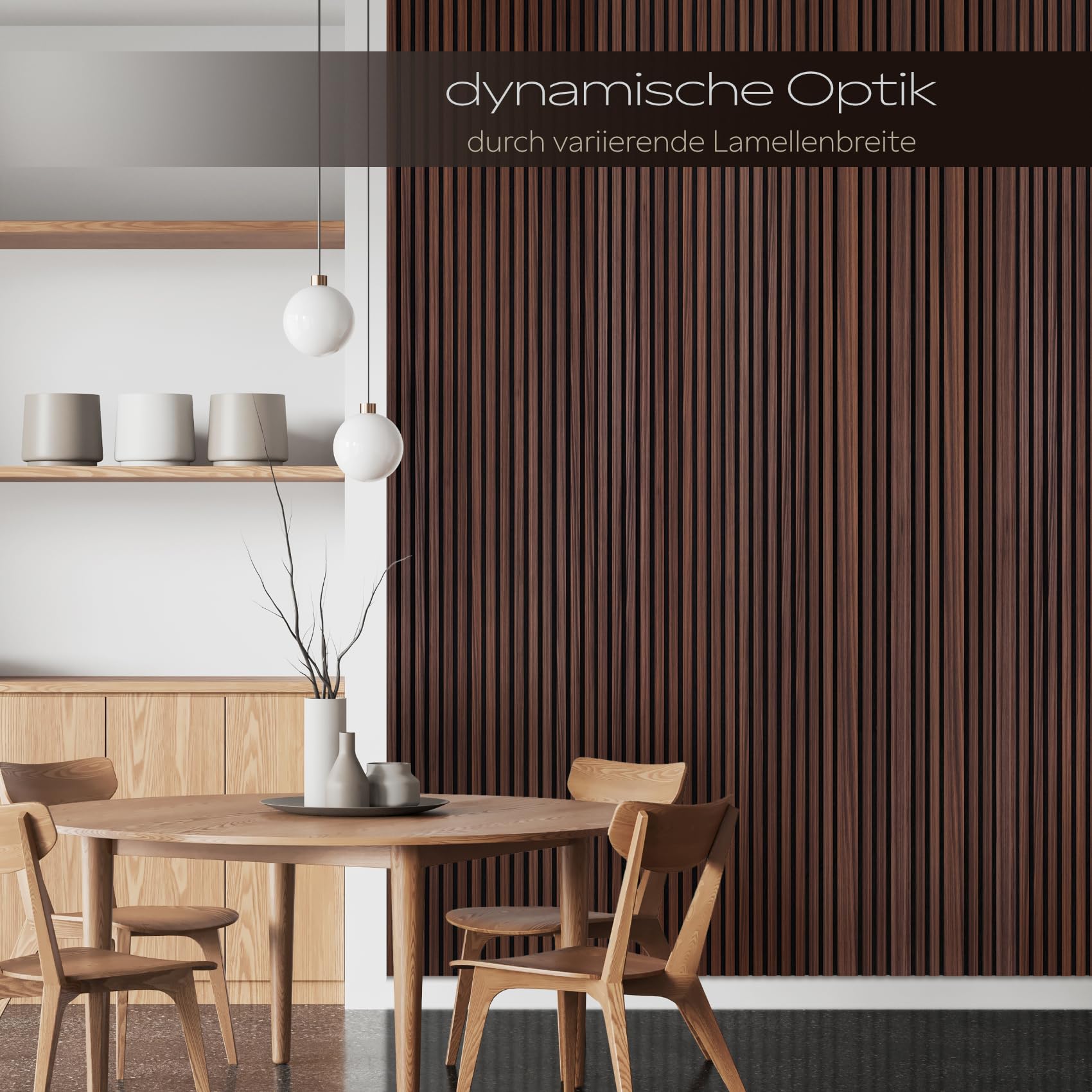 Hexim Mila Akustikpaneele Holz Catania Oak 278x60 cm 3,34 m² 2 Stück