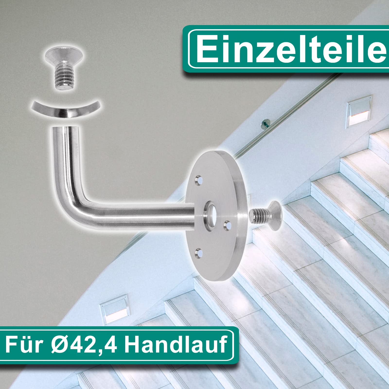 PRIOstahl Handlaufhalter 42,4mm Edelstahl V2A 1 Stück