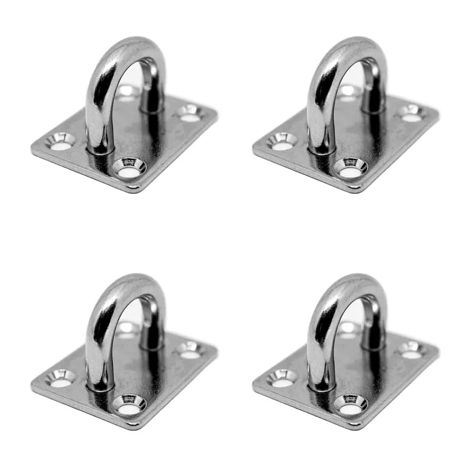 PRIOstahl Befestigungsmaterial Augplatte 40x50mm 4 Stück V2A