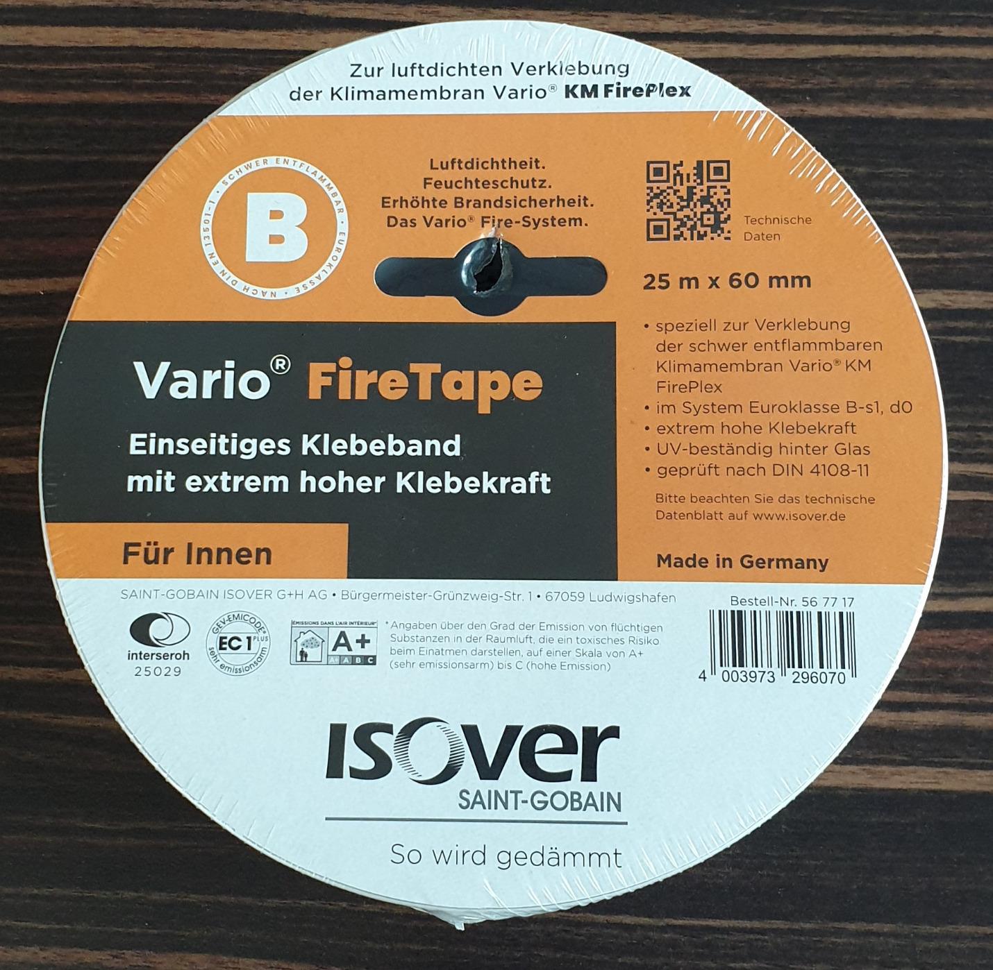 Isover Vario FireTape Klebeband 25 m x 60 mm