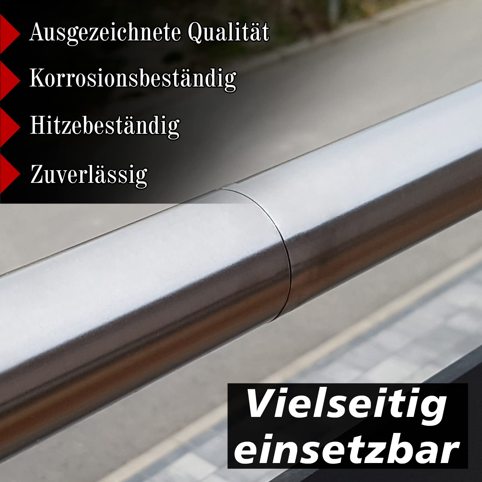 PRIOstahl Rohrverbinder Ø42,4mm 4 Stück Edelstahl V2A