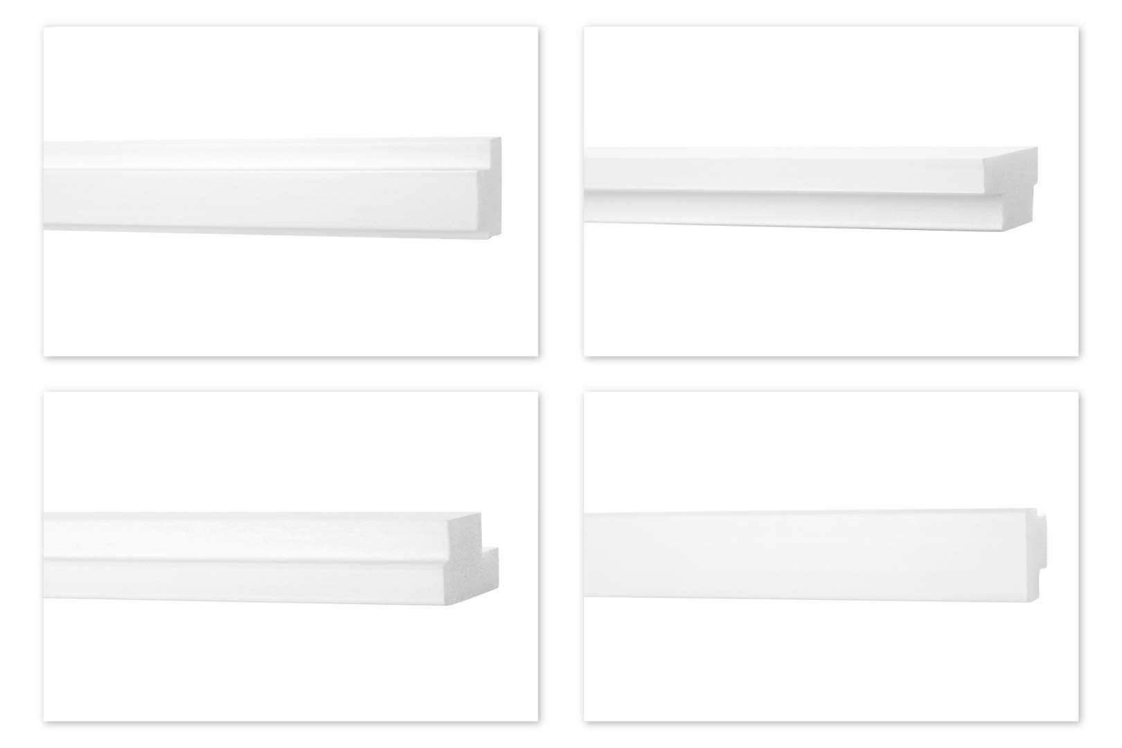 Hexim Stuckleisten E-44 LED-Deckenleiste 20x32 mm 20 Meter weiß