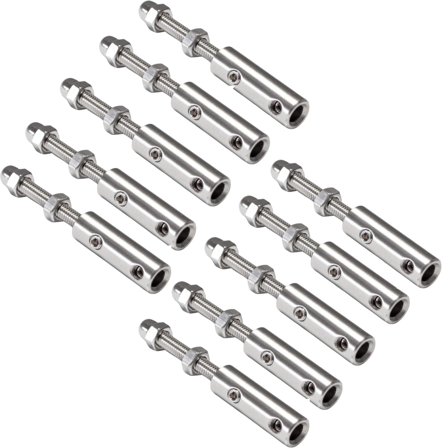 PRIOstahl Geländerbau Seilspanner M6 Edelstahl 4-6mm 4 Stück