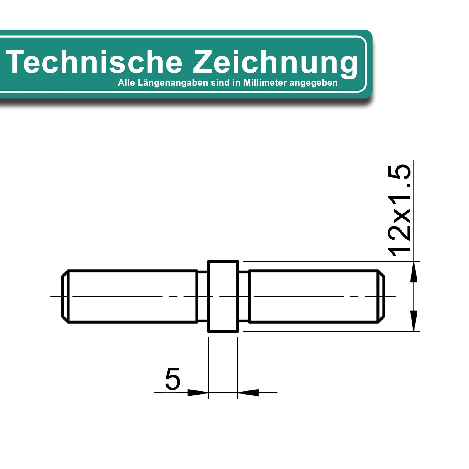 PRIOstahl Geländerbau Stabverbinder 12x1,5mm V2A 10 Stück