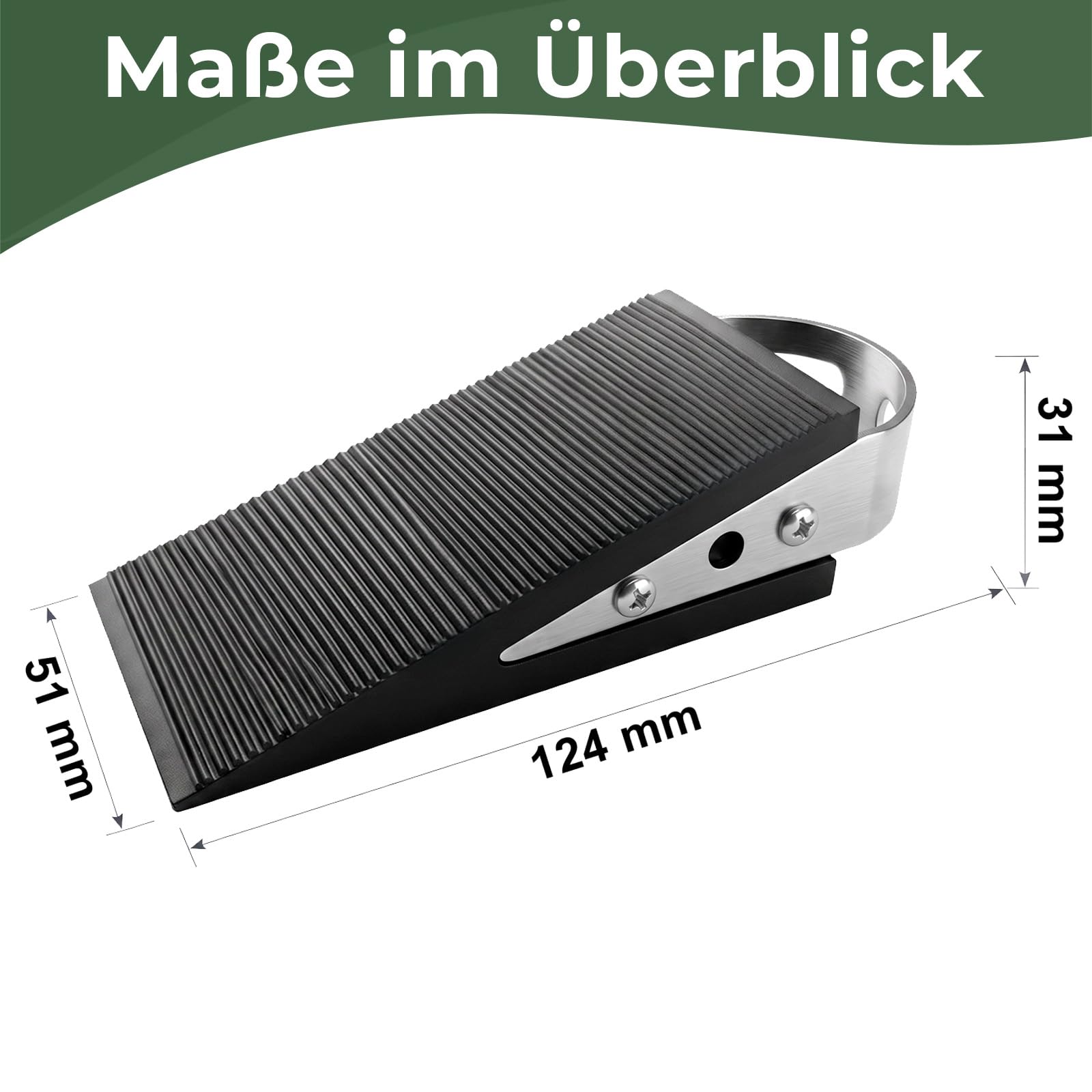 PRIOstahl Türkeil Türstopper 124x51x31 mm TPR 1 Stück