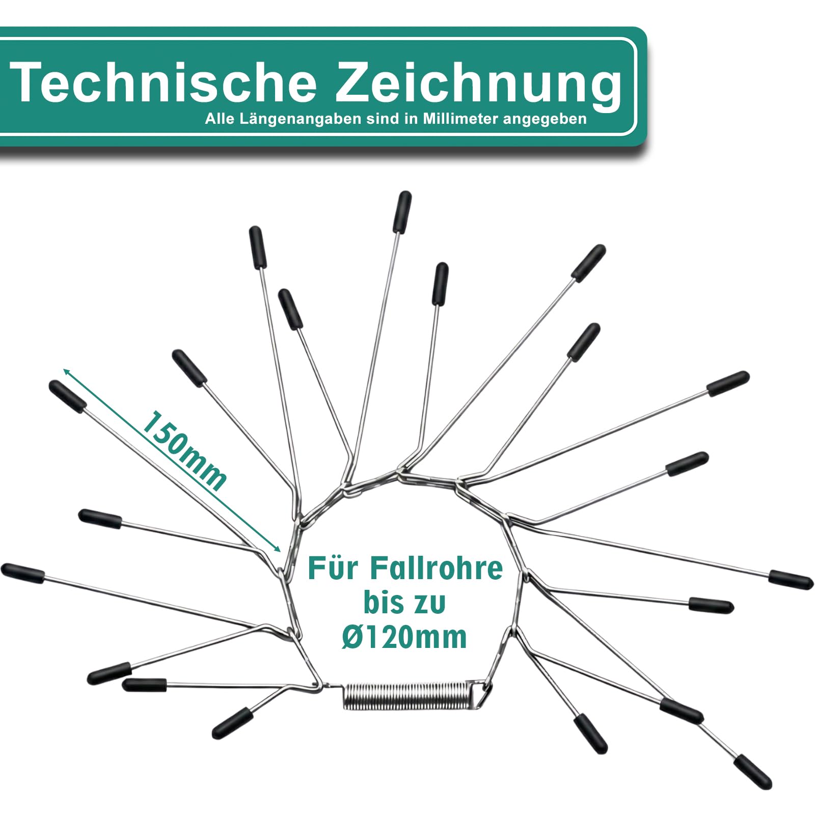 PRIOstahl Marderabwehrgürtel 120 mm Edelstahl 1 Stück