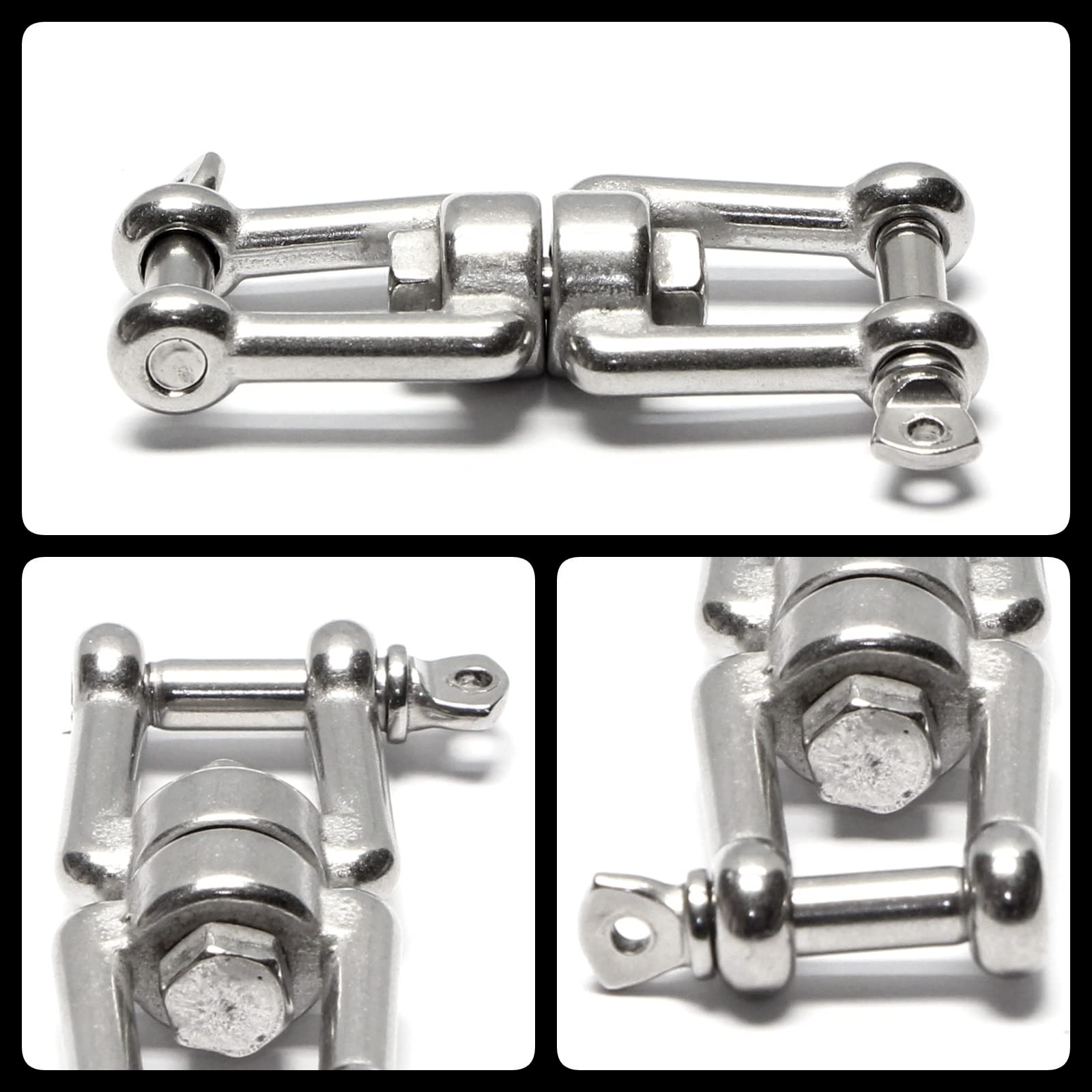 PRIOstahl Ankerwirbel Auge-Auge 5mm Edelstahl V4A
