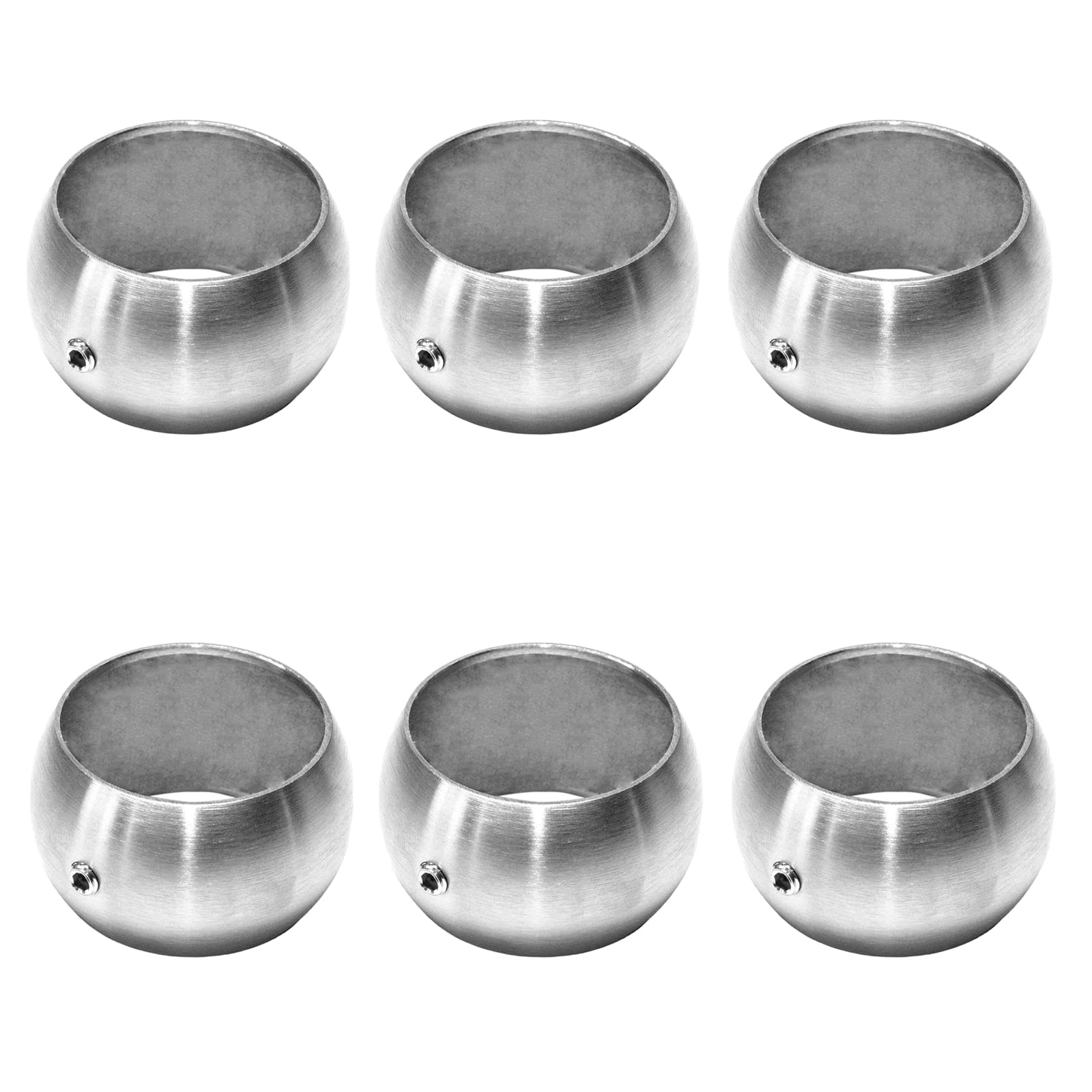 PRIOstahl Geländerbau Kugelring 42,4mm V2A 4 Stück