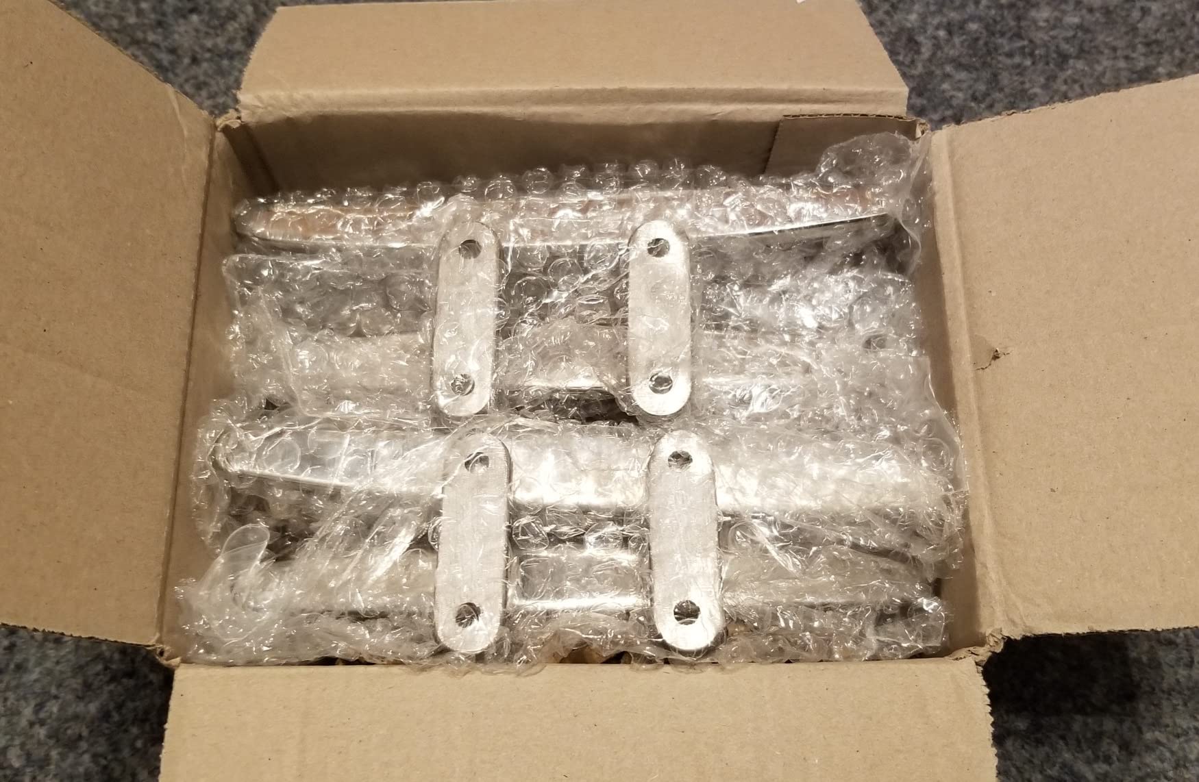 PRIOstahl Belegklampe 100 mm Edelstahl V4A 2 Stück