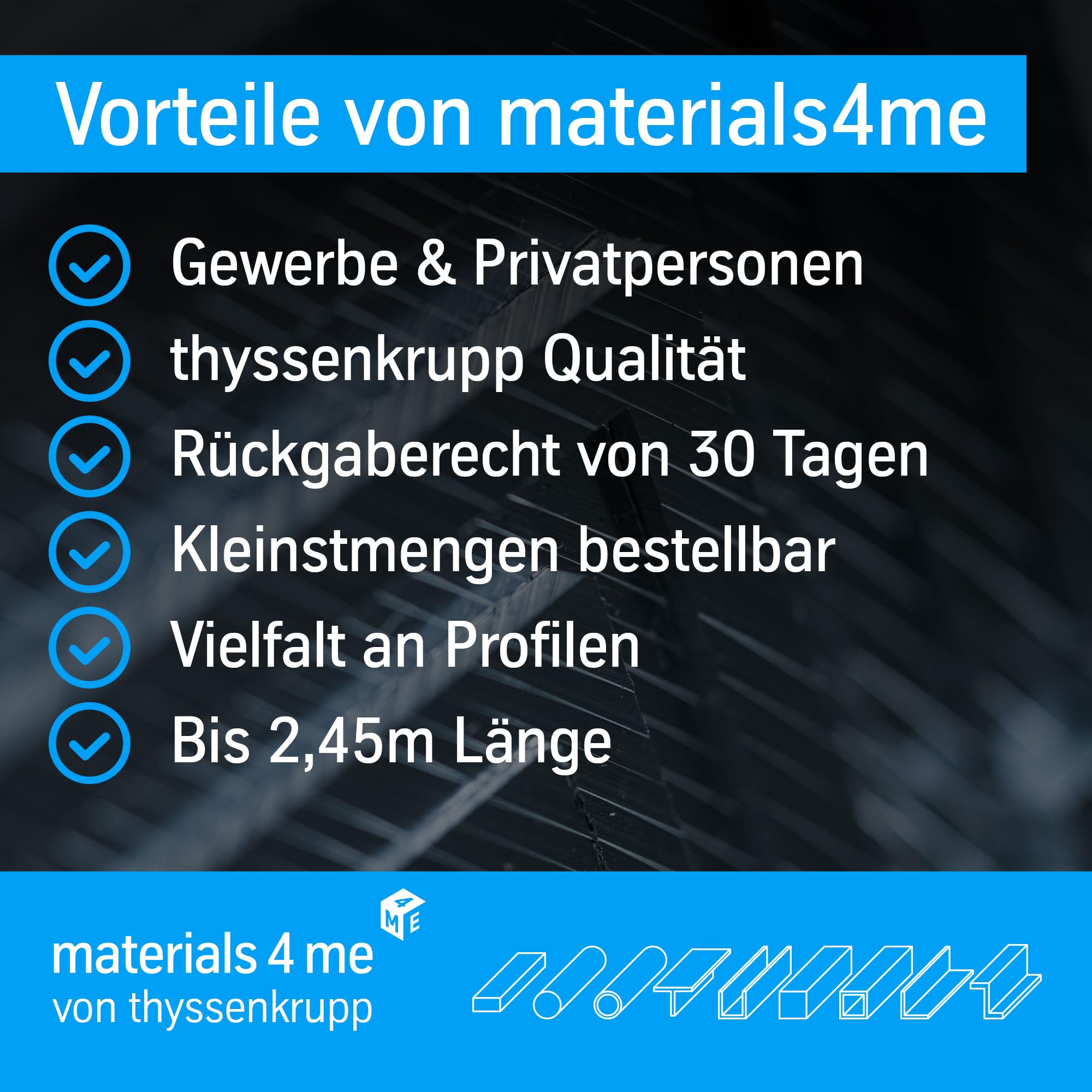 thyssenkrupp Steel Stahlrohr verzinkt 26,9x2,6mm 1500mm
