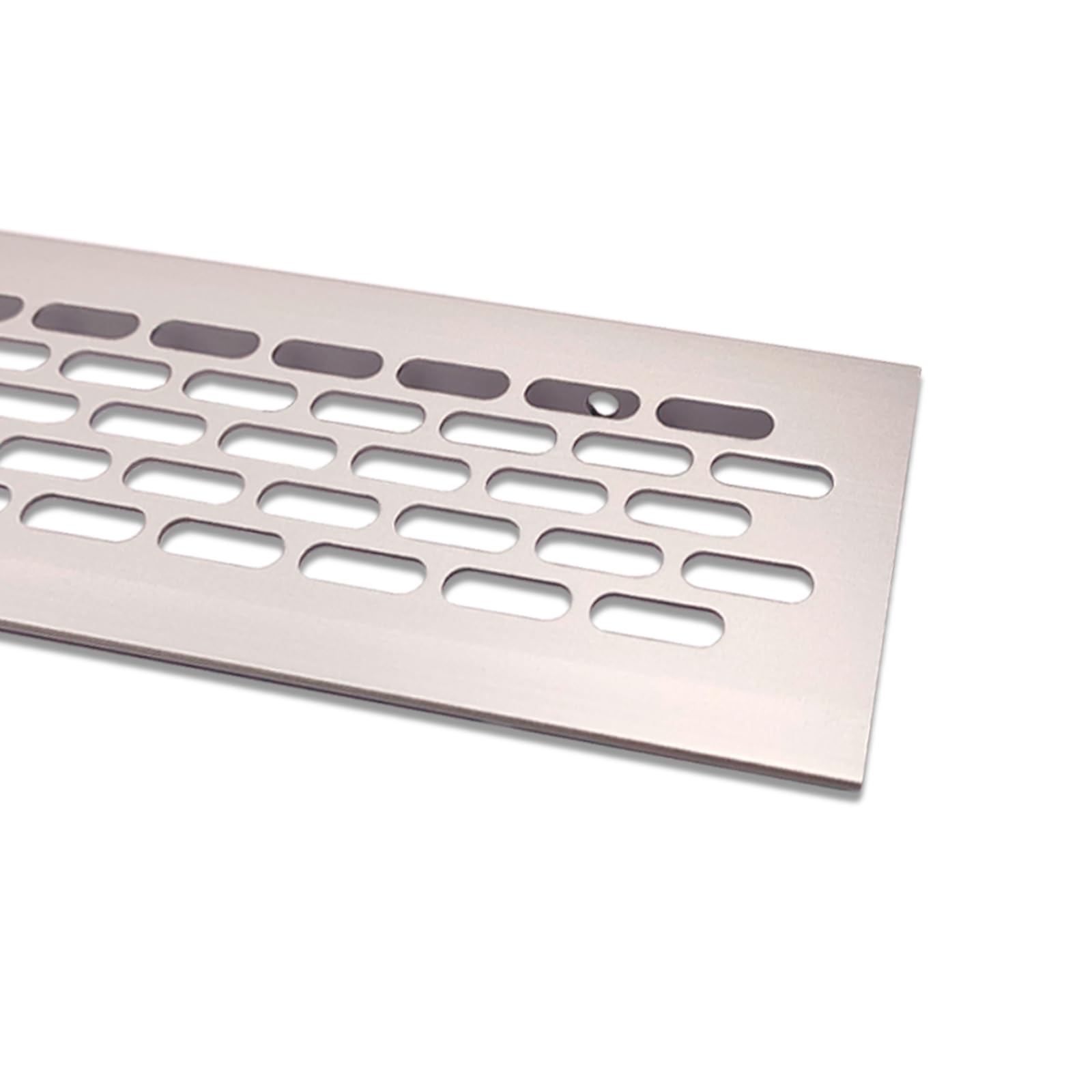 PRIOstahl Lüftungsgitter Alu 60x400mm Edelstahl gebürstet