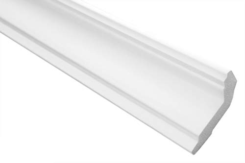 Hexim Stuckleisten E-32 XPS weiß 20 Meter 28x51 mm