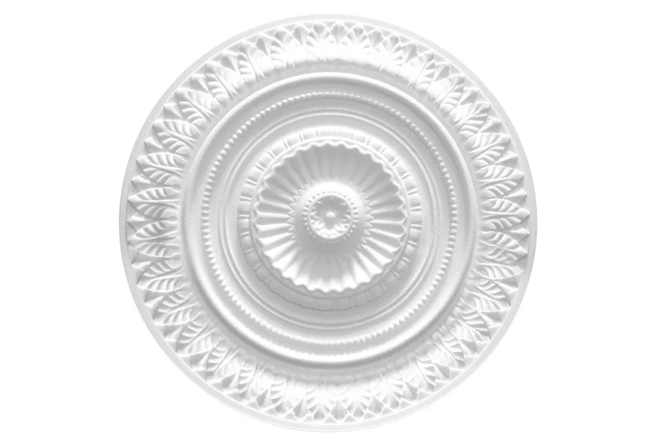 Hexim R-09 Deckenrosette 64 cm weiß EPS Stuck rund