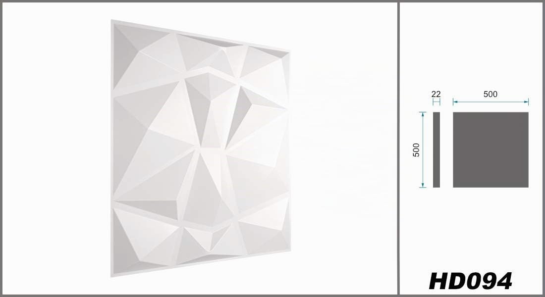 Hexim Wandpaneele HD094 Diamond Weiß 5 qm