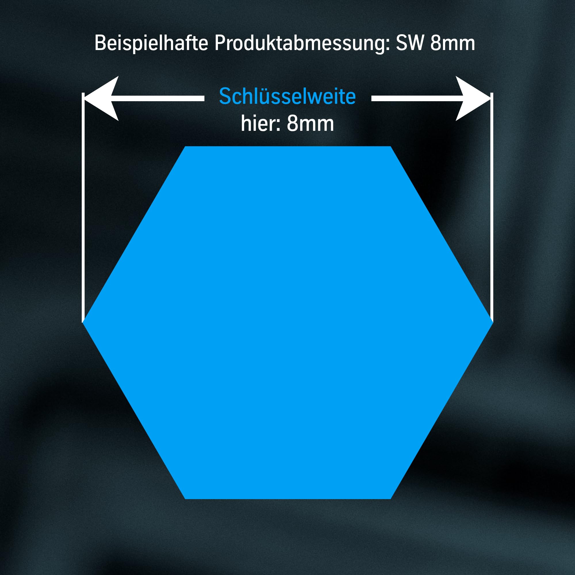ThyssenKrupp Stainless Steel Sechskantstange SW14 2000 mm V2A