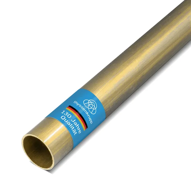 ThyssenKrupp Messing Rundrohr Ø20x1mm 1000mm CW508L