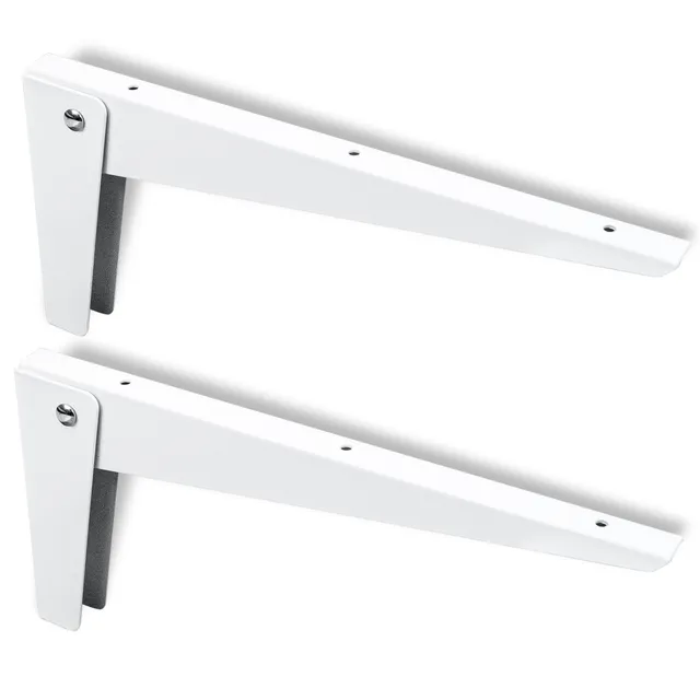 PRIOstahl Klappkonsole 280x135mm Regalträger weiß 2 Stück