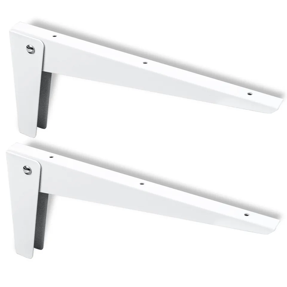 PRIOstahl Klappkonsole 280x135mm Regalträger weiß 2 Stück