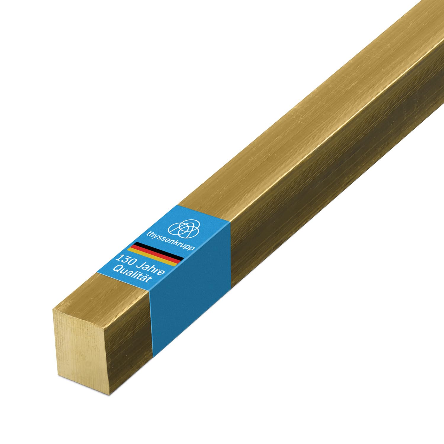 ThyssenKrupp Messing Vierkantstange 12x12mm 1000mm CW614N
