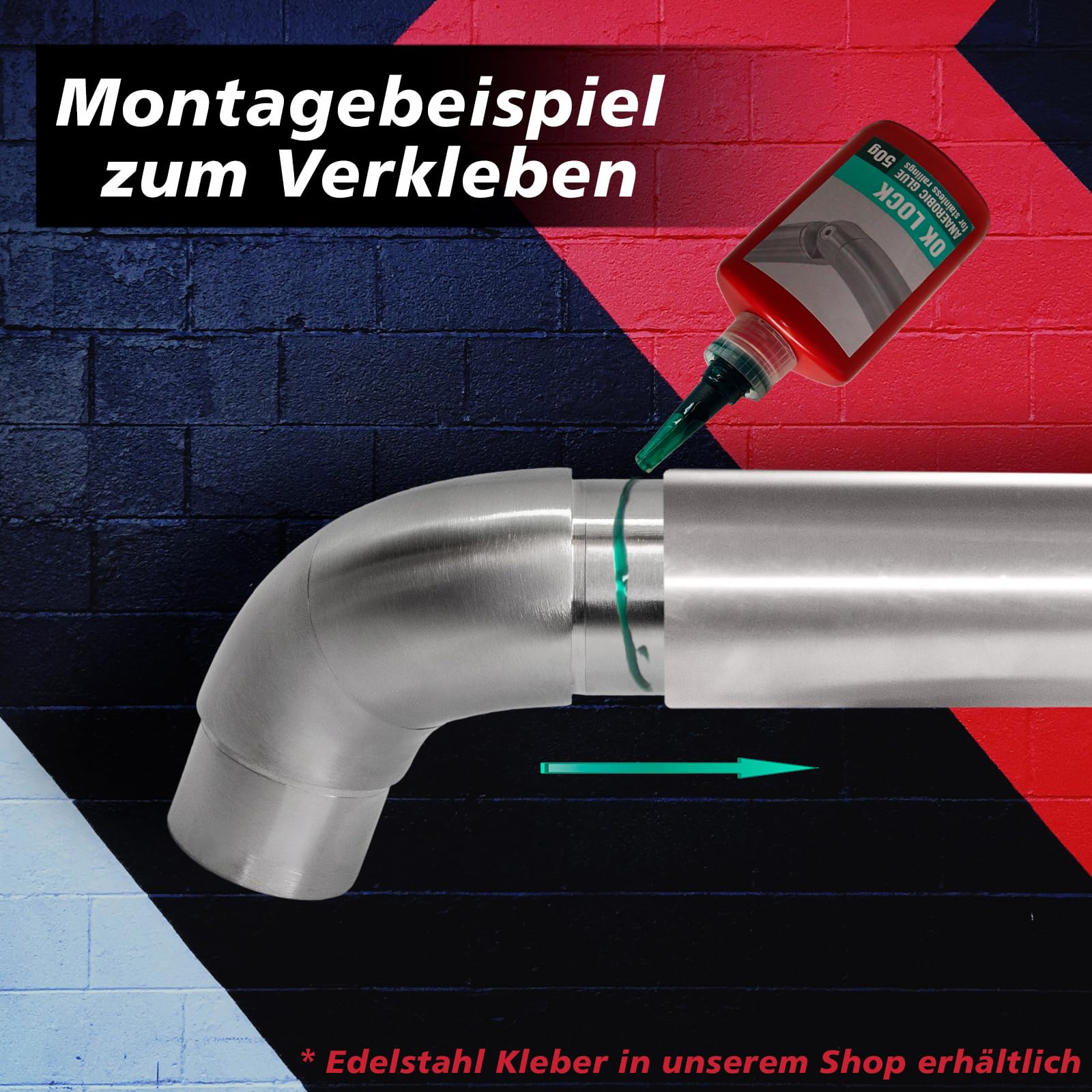 PRIOstahl Geländerbau Rohrbogen Ø 42,4 mm Edelstahl V2A 1 Stück