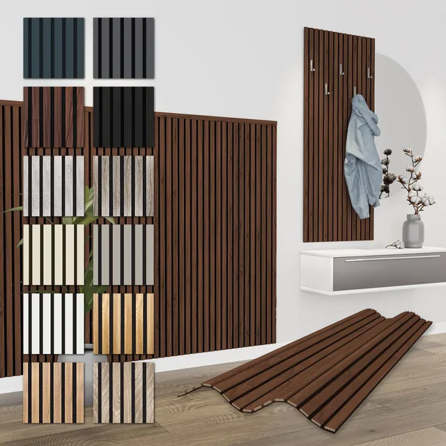 Hexim Akustikpaneele 138,5x60cm Catania Oak 0,83qm MDF Filz