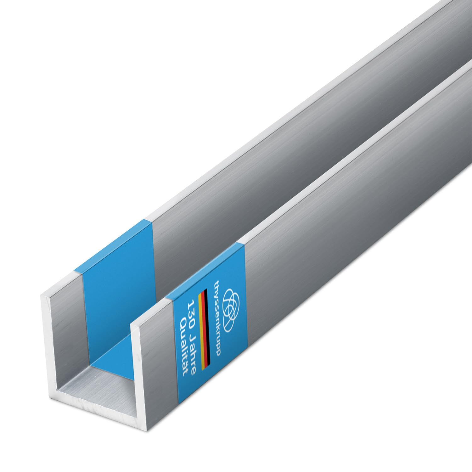 thyssenkrupp Aluminum U-Profil 40x80x40x3 mm 1000 mm EN AW-6060