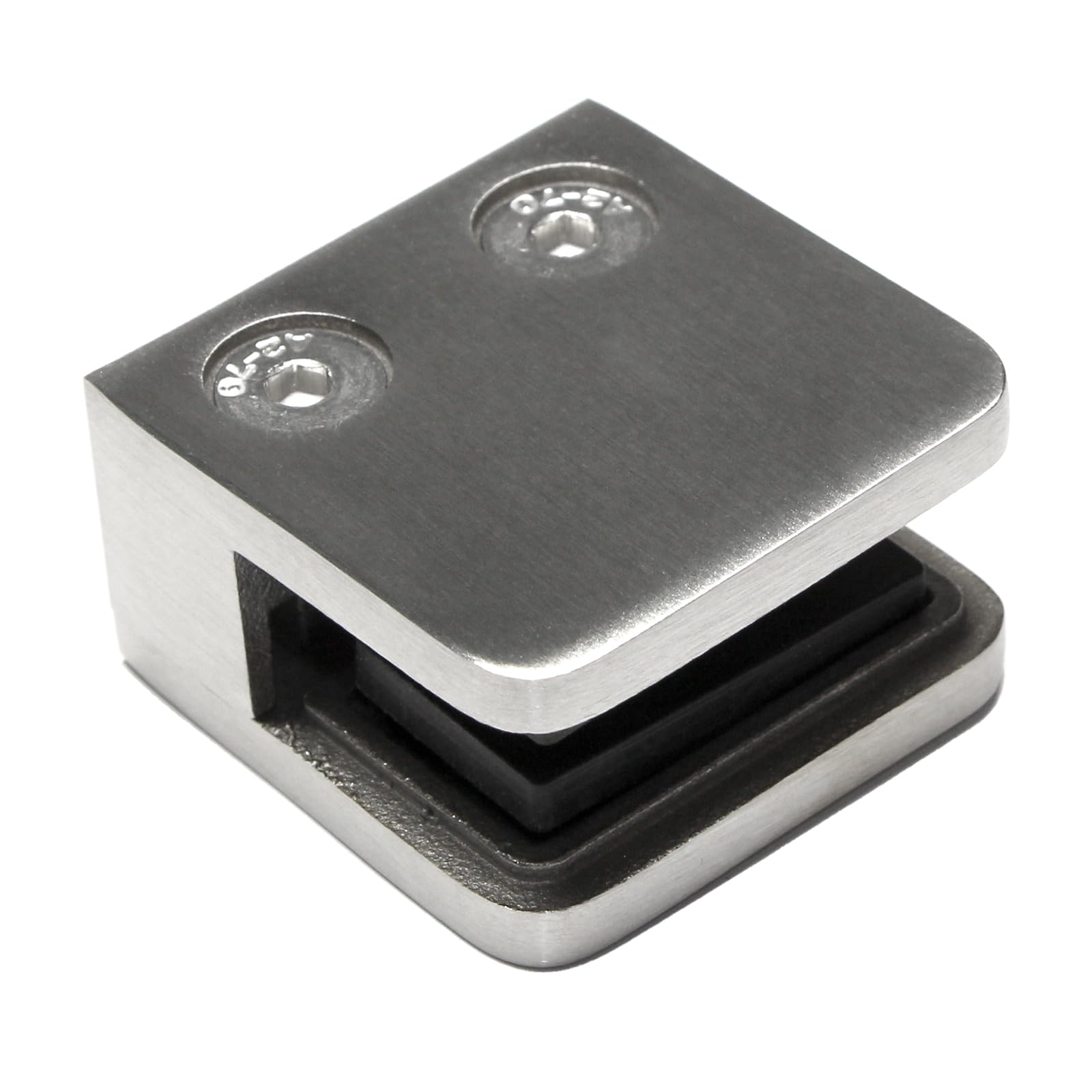 PRIOstahl Geländerbau Glashalter flach 6 mm V2A 1 Stück