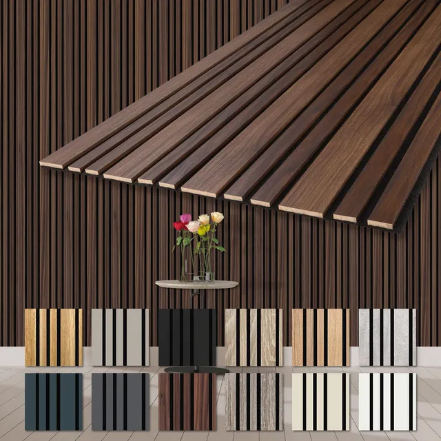 Hexim Mila Akustikpaneele Holz Catania Oak 278x60 cm 3,34 m² 2 Stück