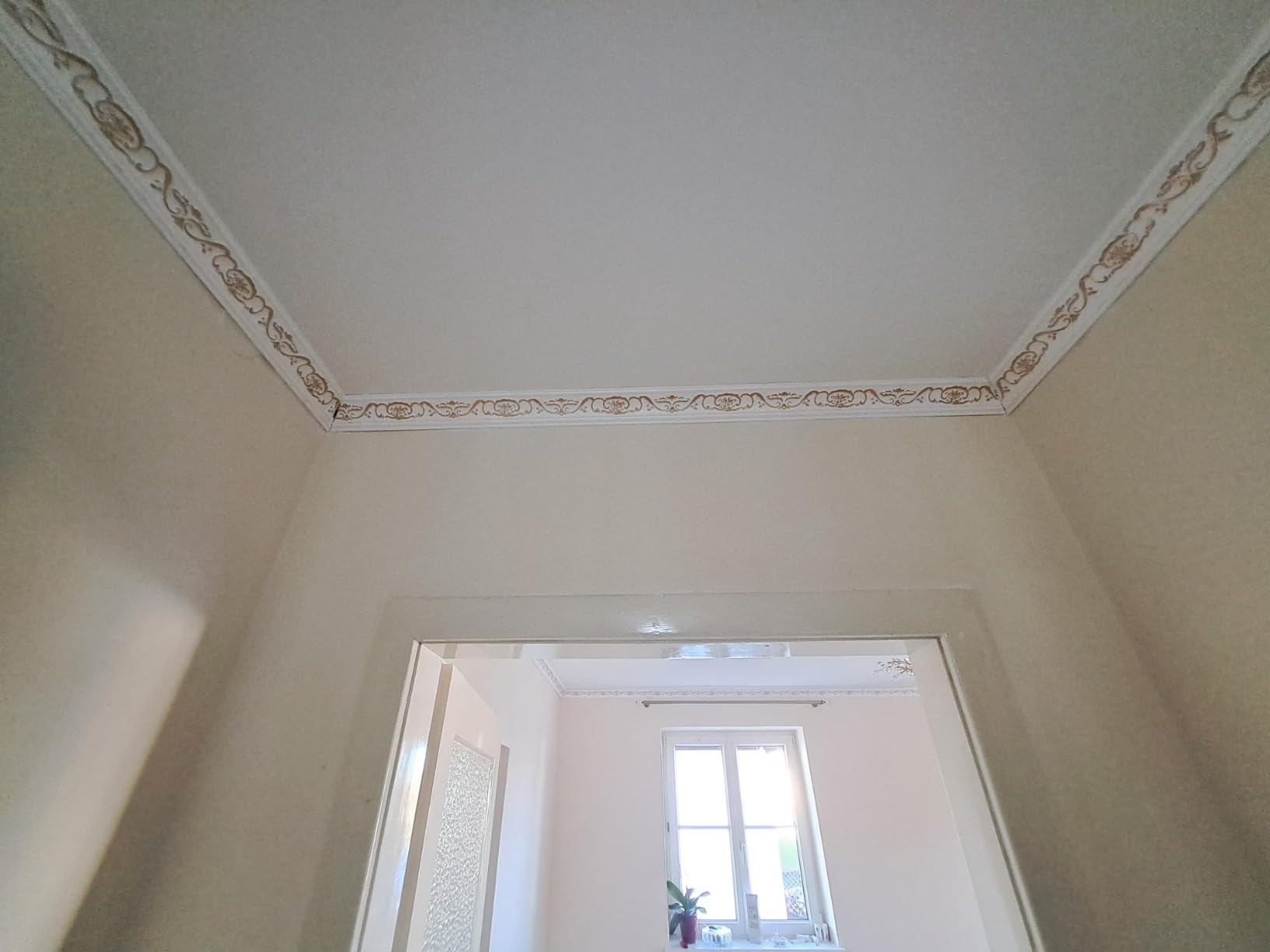 Hexim Stuckleisten B-06 Deckenleiste 53x53 mm 20 Meter weiß
