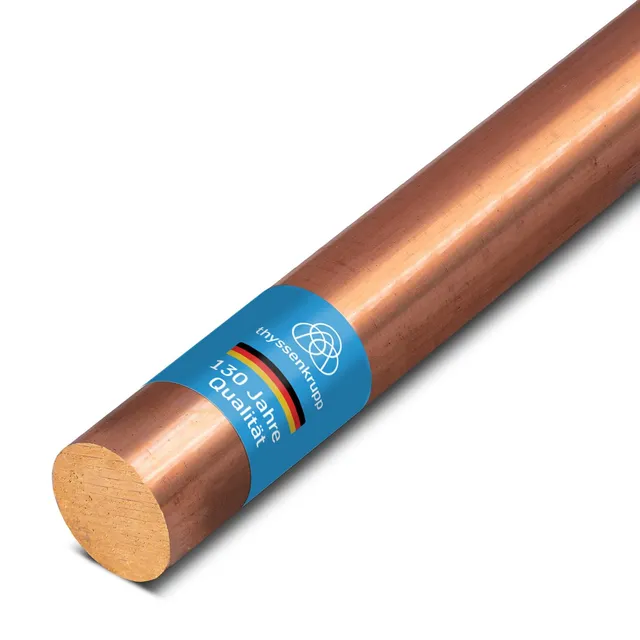 thyssenkrupp Kupfer Rundstab Ø8mm 1000mm CW004A