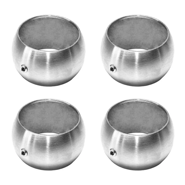 PRIOstahl Geländerbau Kugelring 42,4mm V2A 4 Stück
