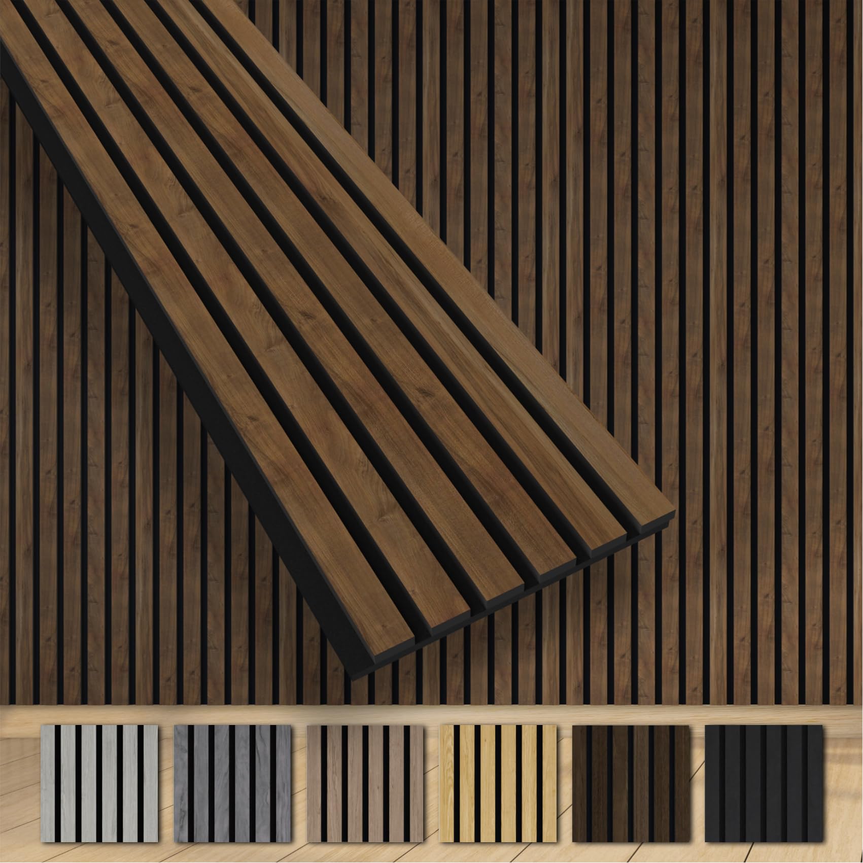 Hexim Akustikpaneele Musterstück Grey Oak 200x305 mm