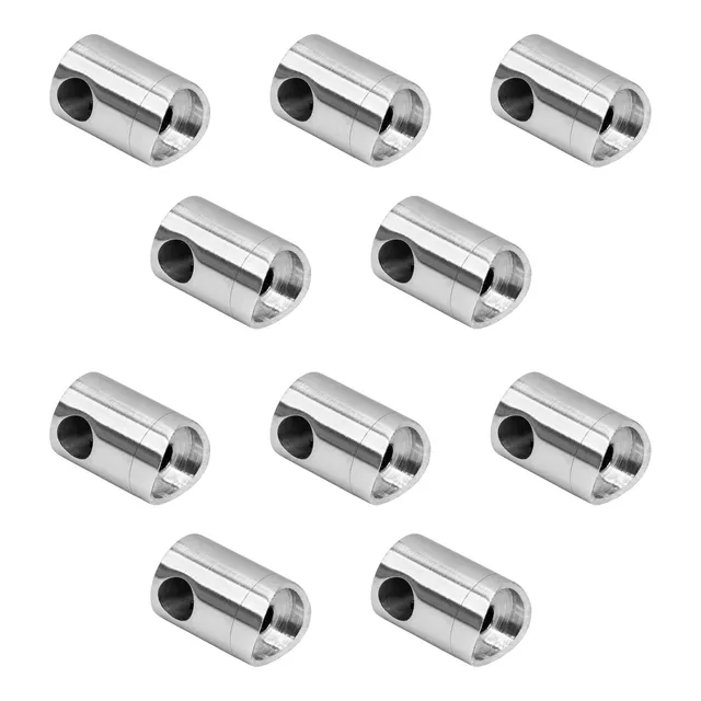 PRIOstahl Querstabhalter 12mm 10 Stück Edelstahl V2A 42,4mm