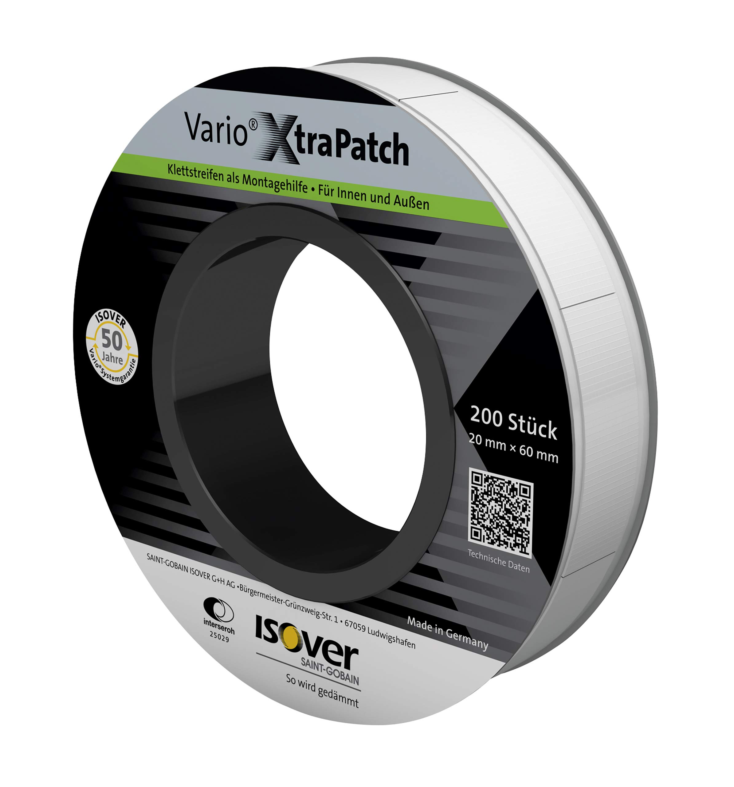 Isover Vario XtraPatch Klettstreifen 20 x 60 mm Dampfbremse