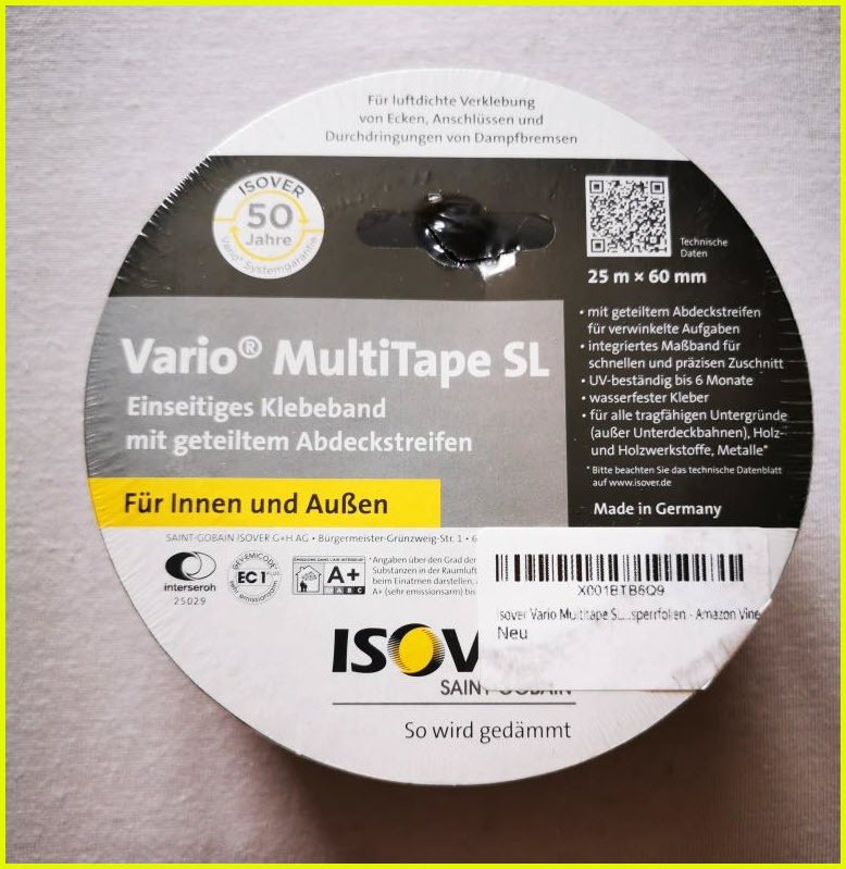 Isover Vario Multitape SL Klebeband 25 m x 60 mm