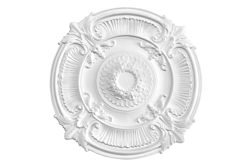 Hexim Bau- Wohndekoration Deckenrosette B3096 775mm weiß PU