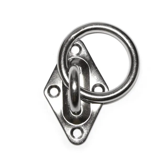 PRIOstahl Mastplatte Augplatte 6mm Edelstahl V2A Ring