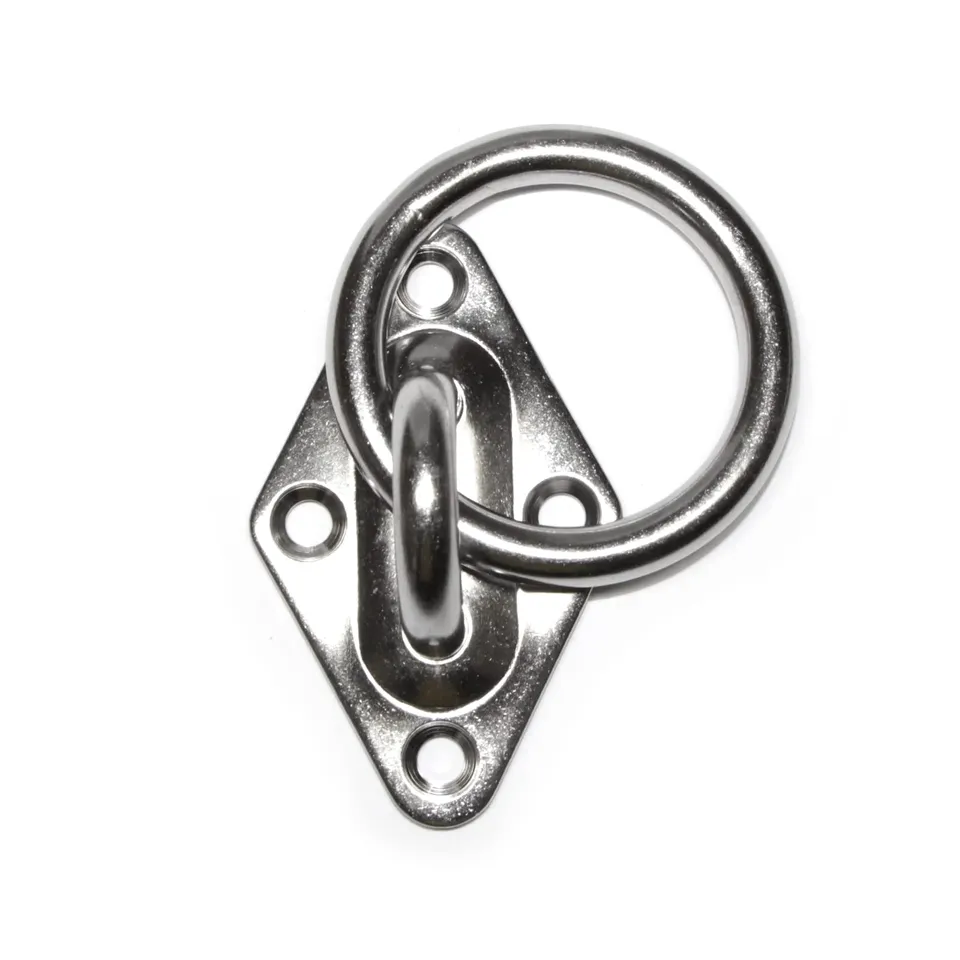 PRIOstahl Mastplatte Augplatte 6mm Edelstahl V2A Ring