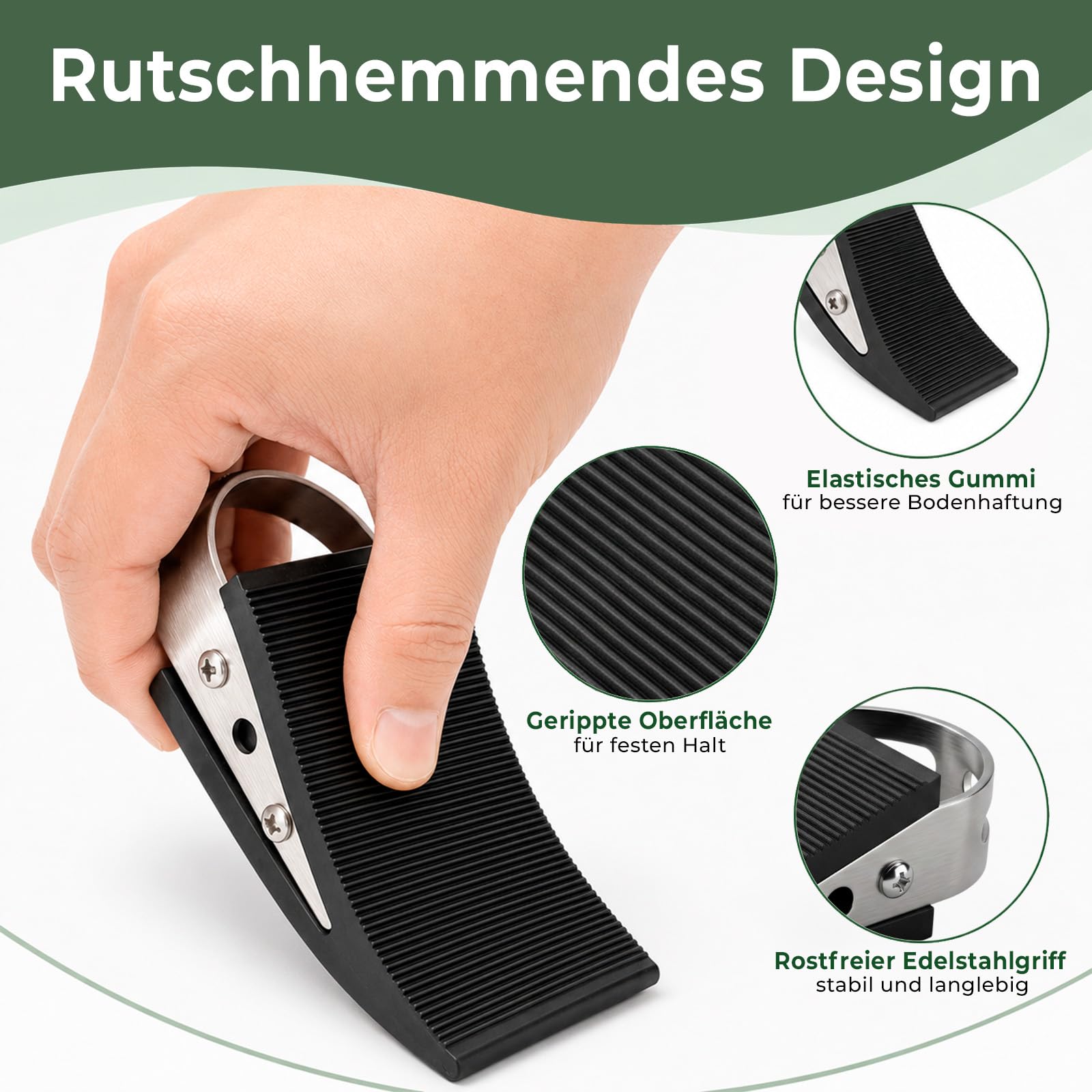 PRIOstahl Türkeil Türstopper 124x51x31 mm TPR 1 Stück