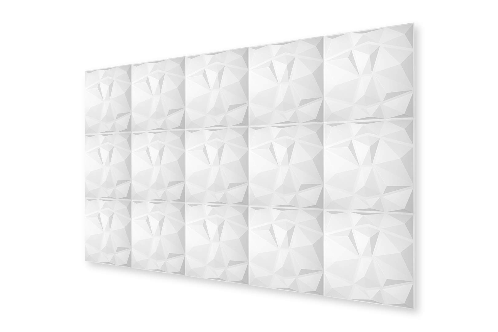 Hexim Wandpaneele HD094 Diamond Weiß 5 qm
