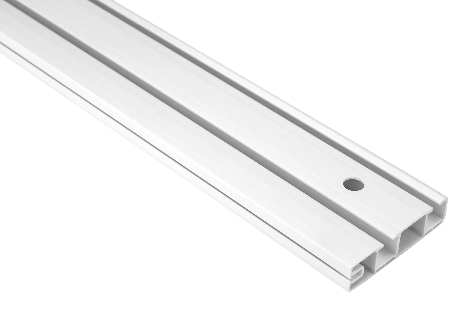 Hexim OM-2 Gardinenschiene PVC 2-läufig 2000x55 mm weiß