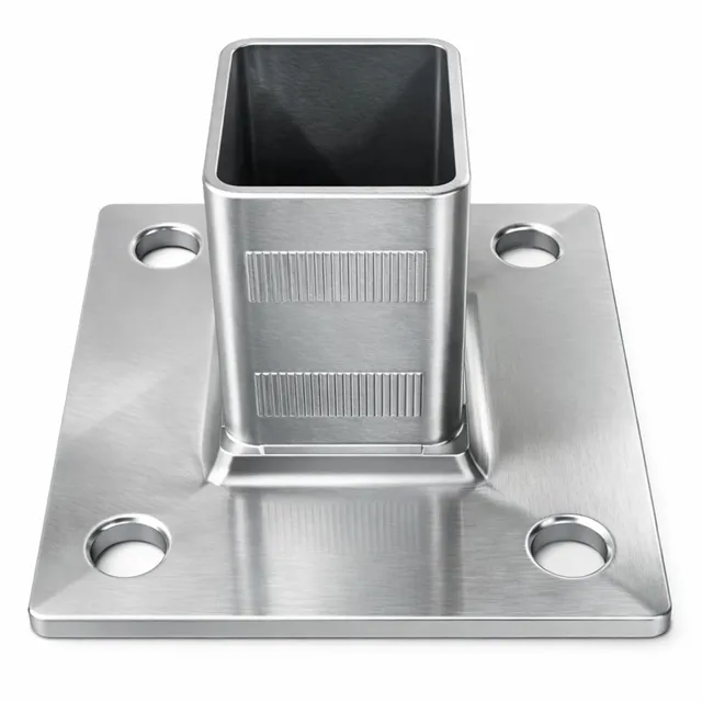 PRIOstahl Bodenanker 40x40mm Edelstahl V2A 1 Stück