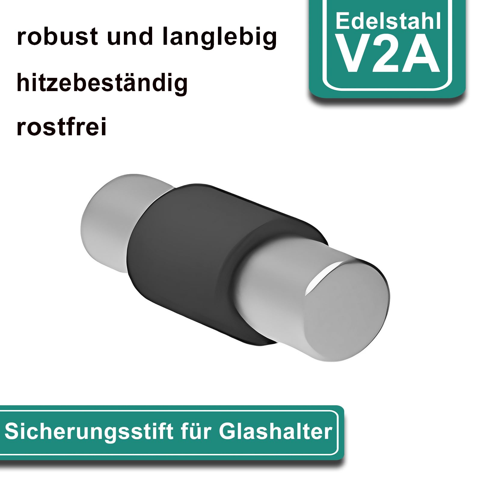 PRIOstahl Zubehör Sicherungsstifte 22 mm V2A 4 Stück