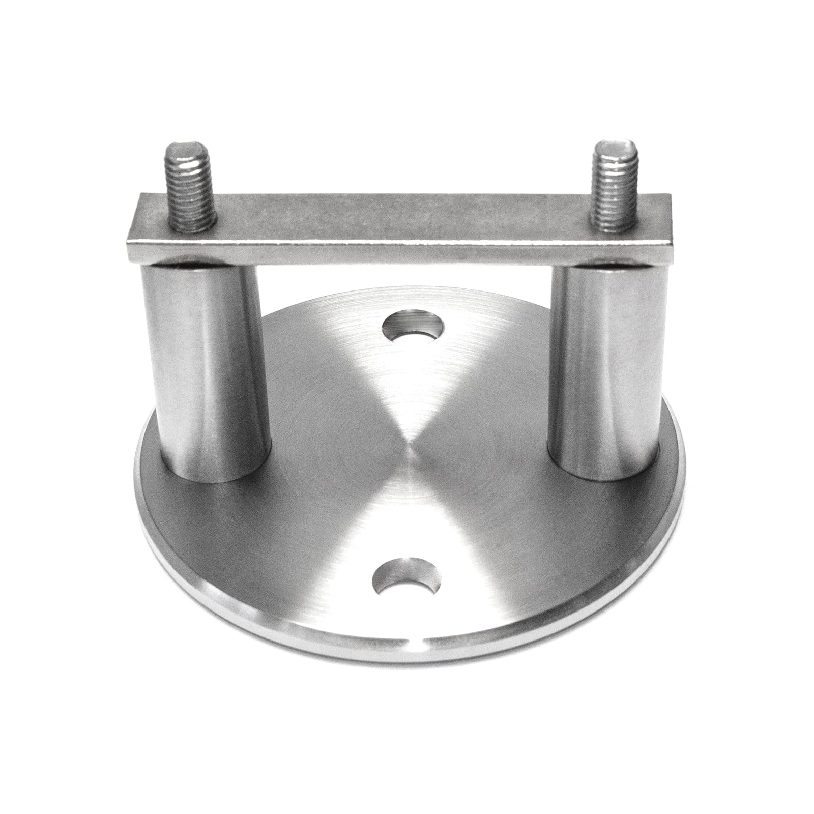 PRIOstahl Pfostenträger rund 42,4mm Edelstahl V2A Wandanker