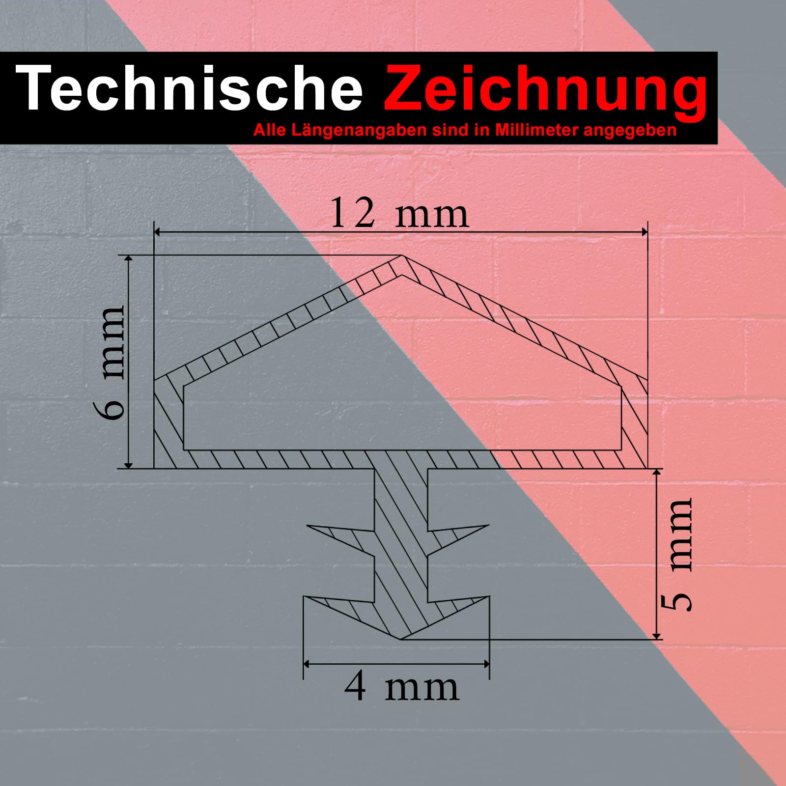 PRIOstahl Türdichtung Weiß 25 m PVC Falzbreite 12 mm Holztür