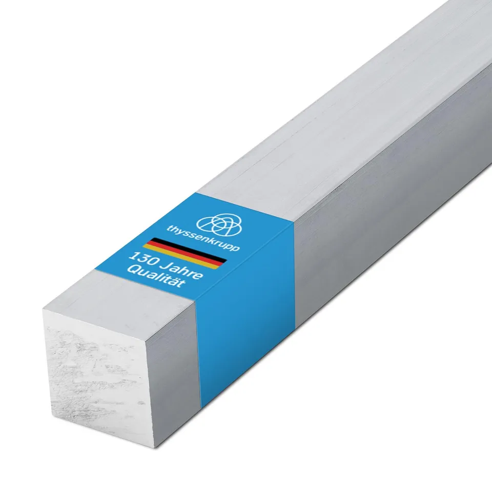 ThyssenKrupp Aluminum Vierkantprofil 8x8mm 1000mm Alu