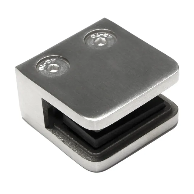 PRIOstahl Geländerbau Glashalter flach 6 mm V2A 1 Stück