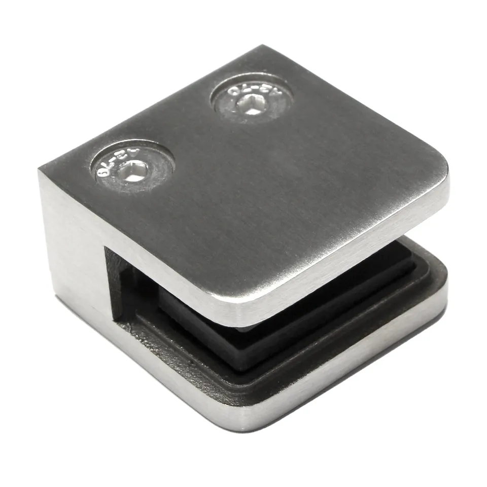 PRIOstahl Geländerbau Glashalter flach 6 mm V2A 1 Stück