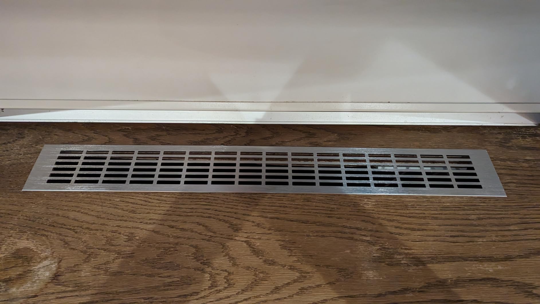 PRIOstahl Lüftungsgitter Alu 60x400mm Edelstahl gebürstet