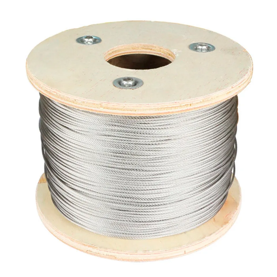 PRIOstahl Drahtseil 6 mm 50 Meter Edelstahlseil V4A 7x7